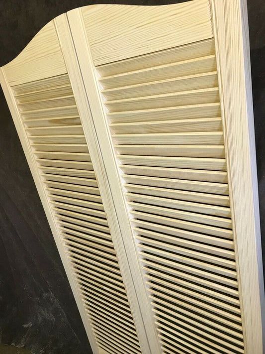 T1  saloon doors open louvre & solid panel